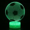 3D LED Night Sight Football Pattern 7 Color Change Desk Lamp For Kids