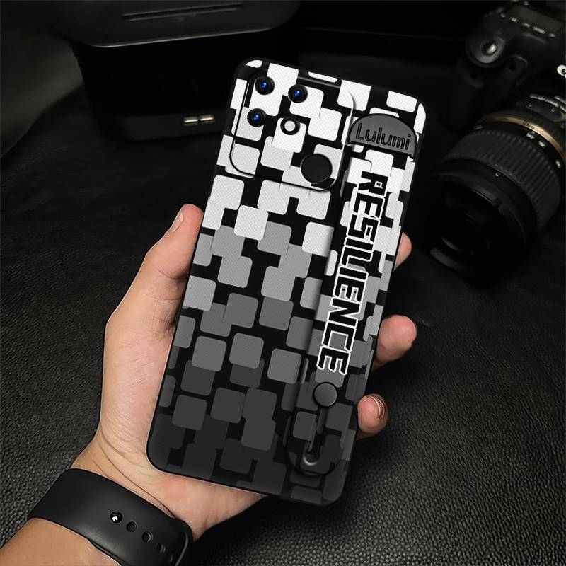 Anti-knock Anti-dust Phone Case For OPPO Realme Narzo 50A Plain color Commerce Kickstand Fashion Design Protective