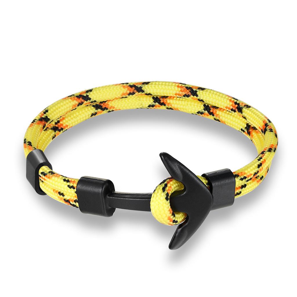 European and American Trends, Boat Anchors, Men's Aircraft Bracelets, Polyester Rope Jewelry
