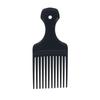 1 PIEZA Peine Insert Black Afro Peine de Plástico Dientes Anchos Púa Horquilla Peine Salón Profesional Herramienta de Peinado Africano Hombres