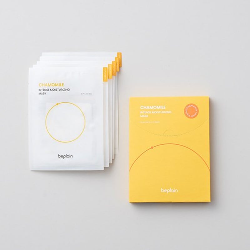 [Beplain] Chamomile Intense Moisturizing Mask 5 sheets
