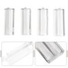 Transparent Push Pull Handles Set of 4 Ergonomic Designs for Cabinets Drawers and Other Furniture Applications