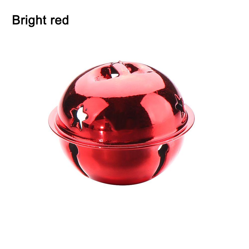 40mm Christmas Pendant Crafts Christmas Tree Decor Bright Iron Jingle Drop Ornaments Matte Bells