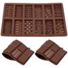Silicone Mold Make Choc Bar Molds Handmade Nut Biscuits Candy Desserts Snacks Ice Cube Tray Non Stick DIY Dough Finalize Mold
