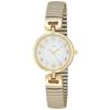 Fieldwork Women's Analog Watch with Accordion Strap and Metal Band, Gold, Beige, YM068-1