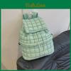 Fluffy Plaid Backpack Womens Down Stylish Lightweight Large Capacity For Fallwinter Commuting And Travel