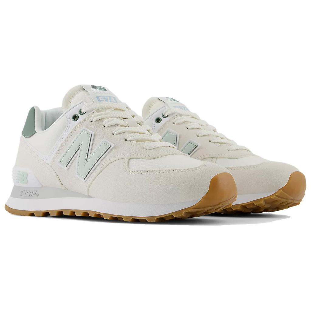 New Balance NB 574 Abrasion Resistant Abrasion Resistant Low top Rubber Casual Running Shoes Women's Beige WL574CGR