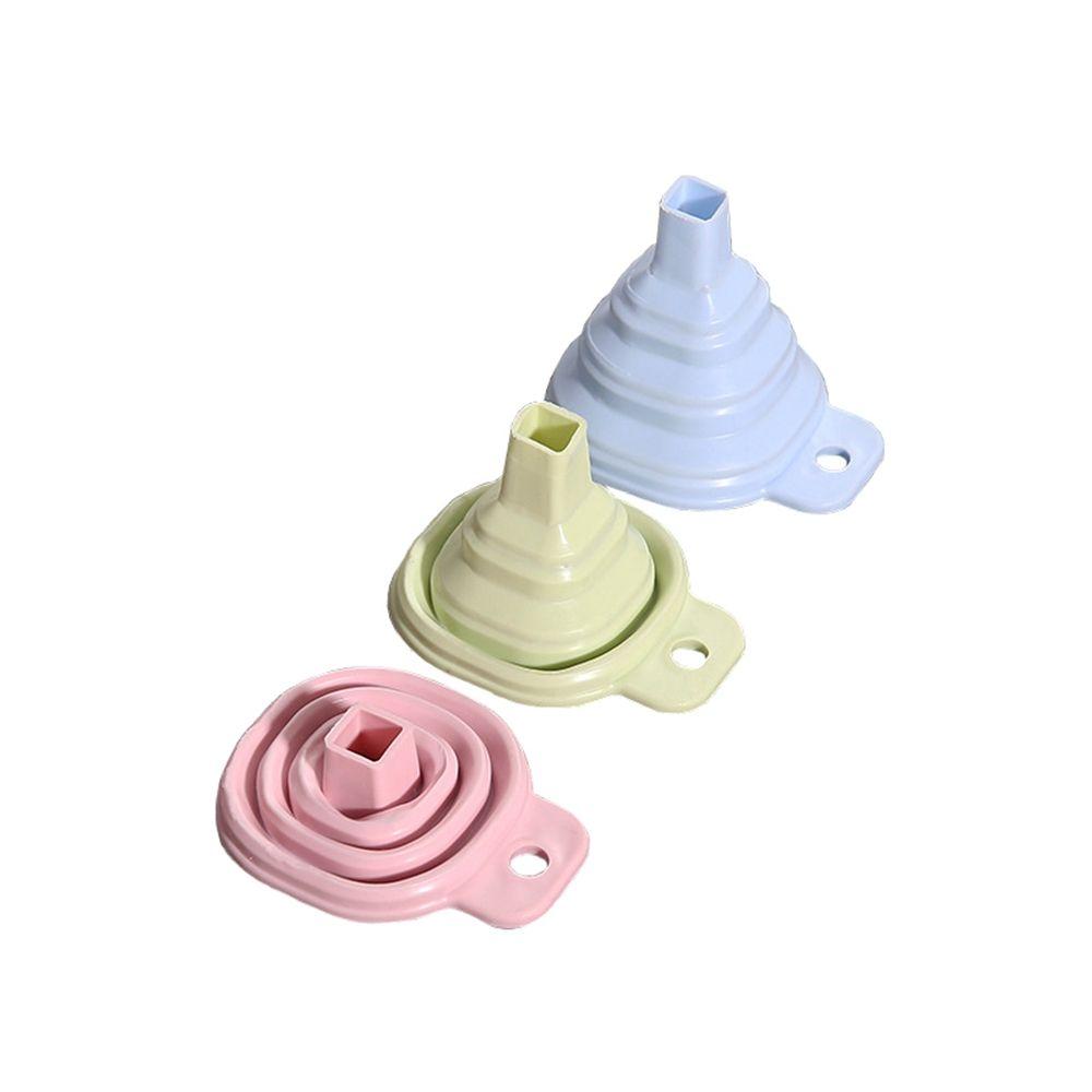 Utensils Collapsible Telescopic Silicone Funnel Liquid Dispensing Funnel Hopper Kitchen Tool