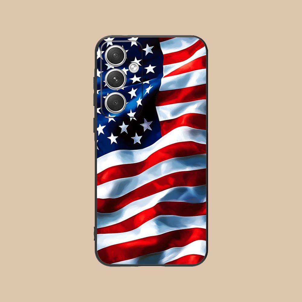 USA Amerika Flagge Handy Hülle für Samsung Galaxy S26 S25 S24 S23 S22 S21 S20 Note20 Plus FE Ultra Bunte Hülle Hülle