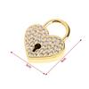 Mini Heart Archaize Padlocks With for Key Metal for Wish Lock Jewelry Box Diamonds Decorative Padlock for Lovers, Girls,