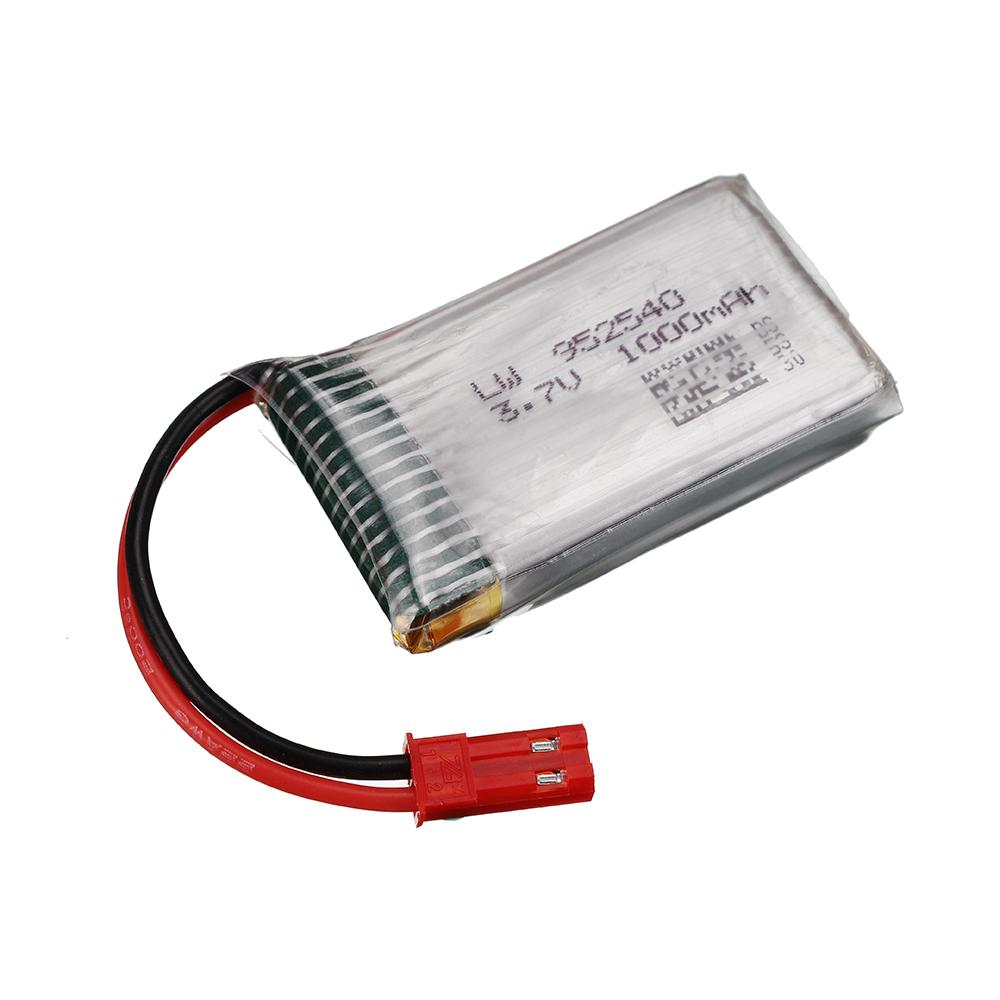 3.7V 1000mah Battery For X400 X500 X800 HD1315 HJ818 HJ819 X25 Rc Drone Spare Parts JST plug + Charger 3.7V lipo Battery