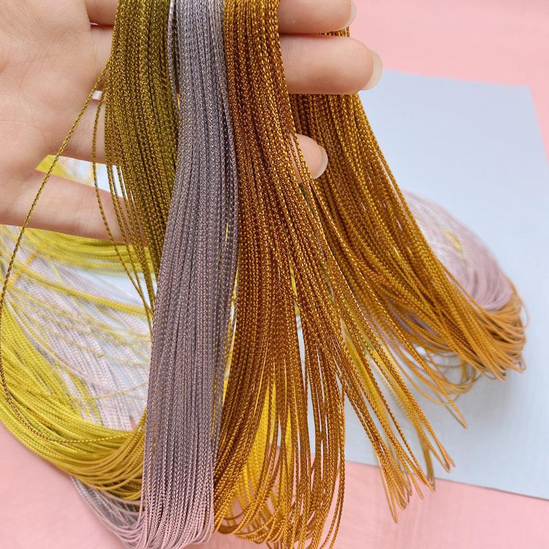 Thickness 1mm 8-strand rope hanging tag rope, each bundle of 100 meters for DIY fan wrapping and suitable for DIY jewelry making