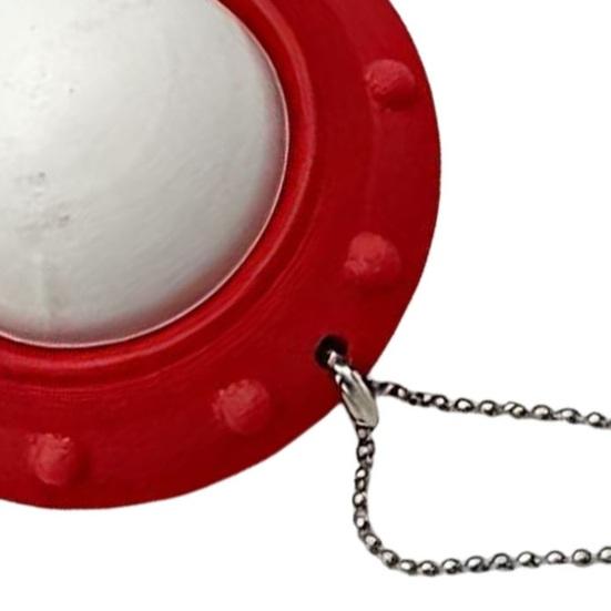 Decompression Toy Compact Size Flying Saucer Clicker Charm Key Chain with Tactile Feedback Stress Relief Quiet Fidget Toy