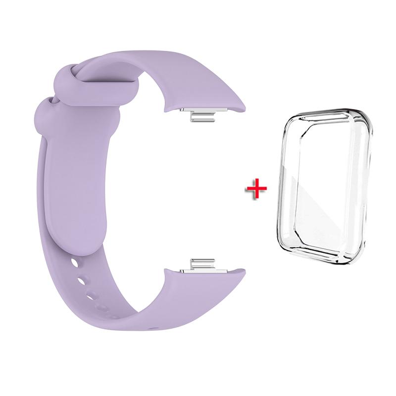 

Ремешок + чехол для Xiaomi Mi Band 8 Pro, ремешок для умного браслета, защитный чехол, силиконовый браслет-браслет для Miband 8Pro Mi Band 8 Pro