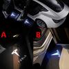 2PCS For Model 3 Y S X Puddle Lights Projection Brighter Crisp Car Name Welcome Lamp LED Logo Emblem Ghost Shadow Light