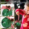 Christmas Bell Ornaments with Pinecones Berries Plaid Bow Rustic Metal Jingle Bells Xmas Tree Hanging Decor for Holiday Door Window Tree Party Decor