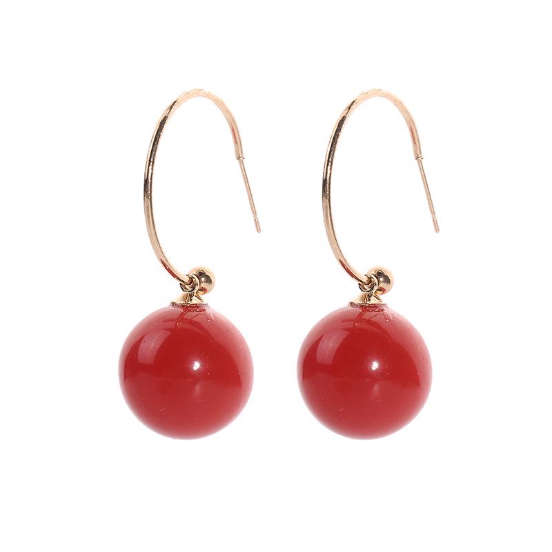 Large Pearl Stud Earrings for Women - European and American Fashion New Style