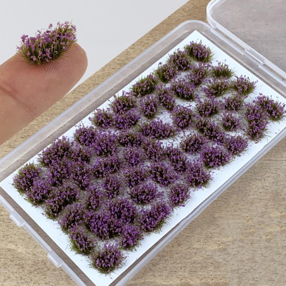 

Растительные материалы Цветок Трава Модель Сделай сам Строительство Статическая модель цветка Микроландшафт фиолетовый