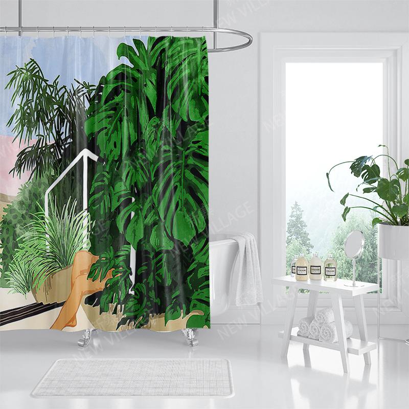 Waterproof Fabric Shower Curtains Bathroom Curtain Accessories Bath Curtain for Shower 180x200cm 240*200 Anime Boho Decoration