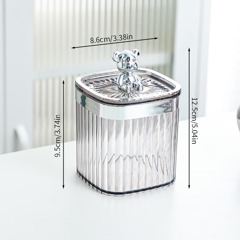 ZISIZ Amber Gold Bear Snack Storage Jar