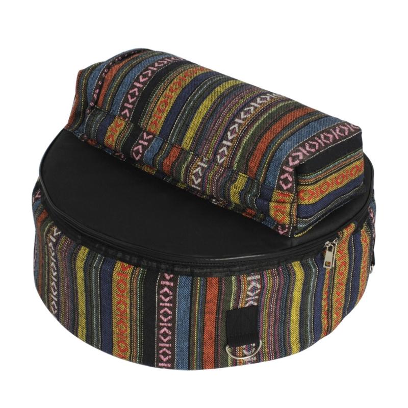 

Ethnic Style Snare Drum Bag with Outside Pockets Portable Drum Case Storage Pouch Oxford Cloth Drum Backpack Durable 1