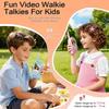 Video Kids Walkie Talkie 2 Pack Rechargeable Children Indoor Outdoor Toys for Camping Travel Birthday Gifts