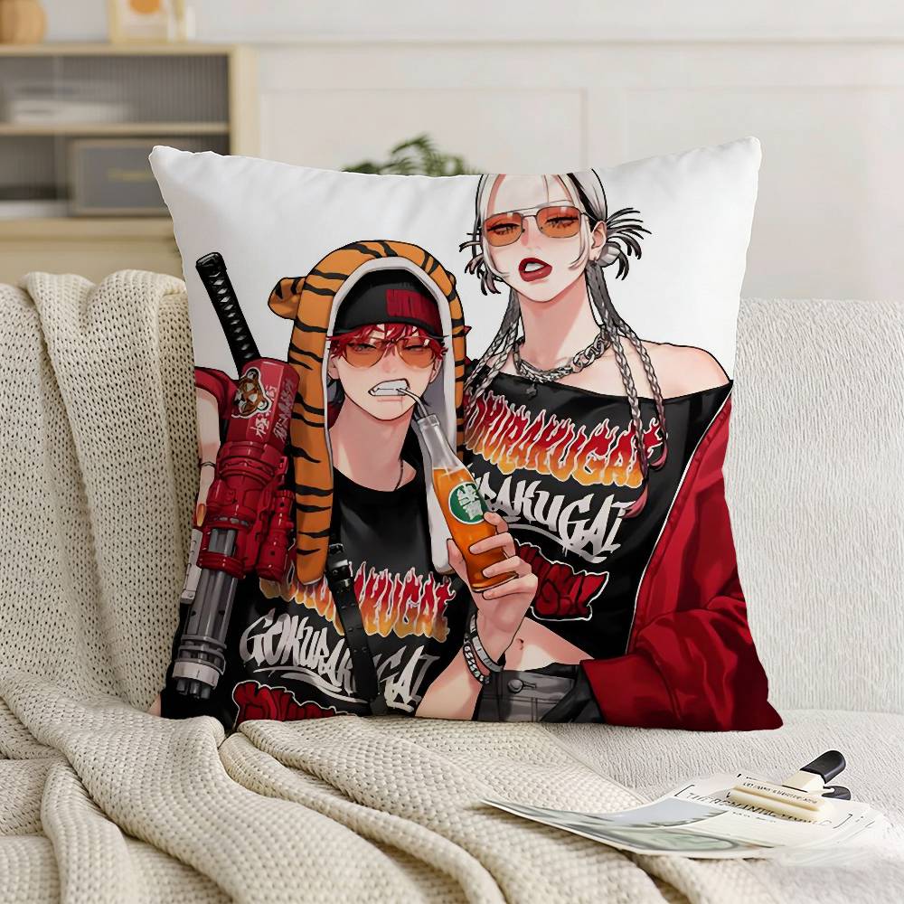 G-Gokurakugai T-Tao Pillow Case for Sofa Living Room Home office Decor Protective Cover