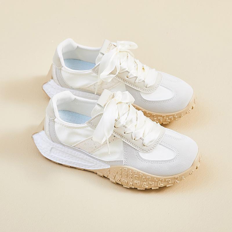 

Trendy new Forrest Gump shoes for women s summer student sports breathable leisure thick soles increase 40 бежевий