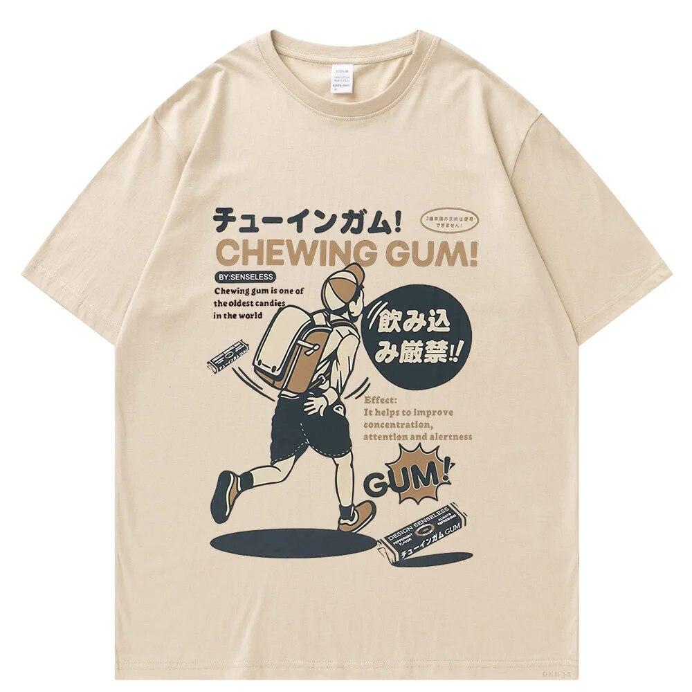 

Футболка унисекс в стиле хип-хоп, уличная футболка, японская футболка с кандзи, летняя футболка с короткими рукавами 2023, хлопковые футболки в стиле Харадзюку