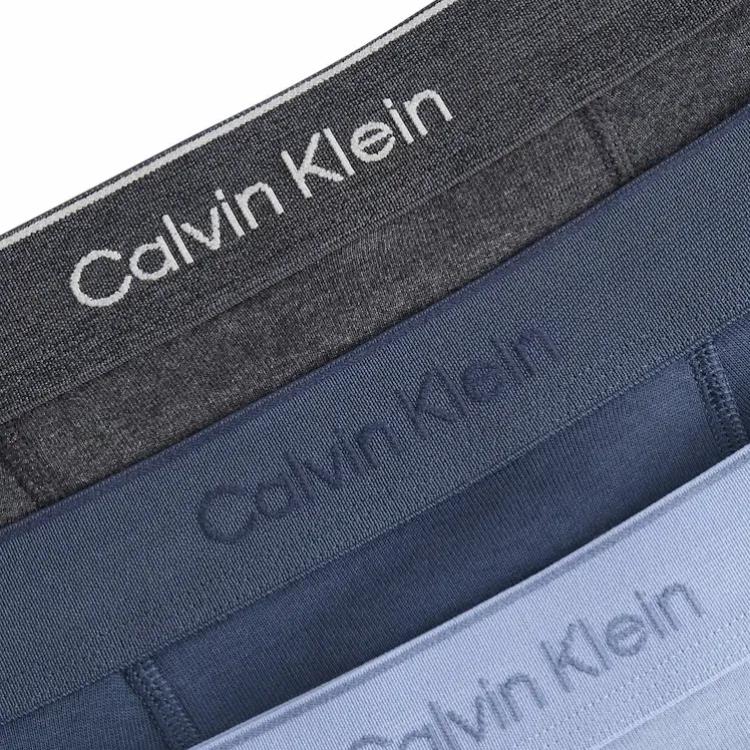 Calvin Klein Letter Logo Print Mid-Rise Boxer Briefs 3-Pack Men underwear NB4002A-PRM