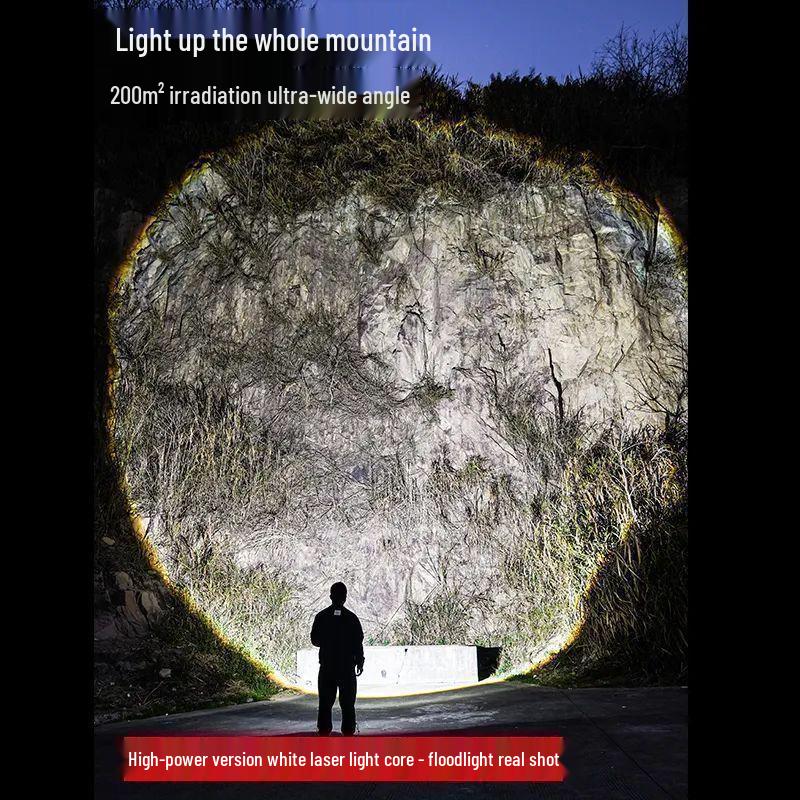 Rechargeable High-Power Flashlight: Emergency Outdoor Lighting with Ultra-Long Battery Life