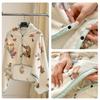 Printed Milk Velvet Wearable Blanket Adults Kid Soft Warm Flannel Shawl Blanket Autumn Winter Multifunctional Office Nap Blanket
