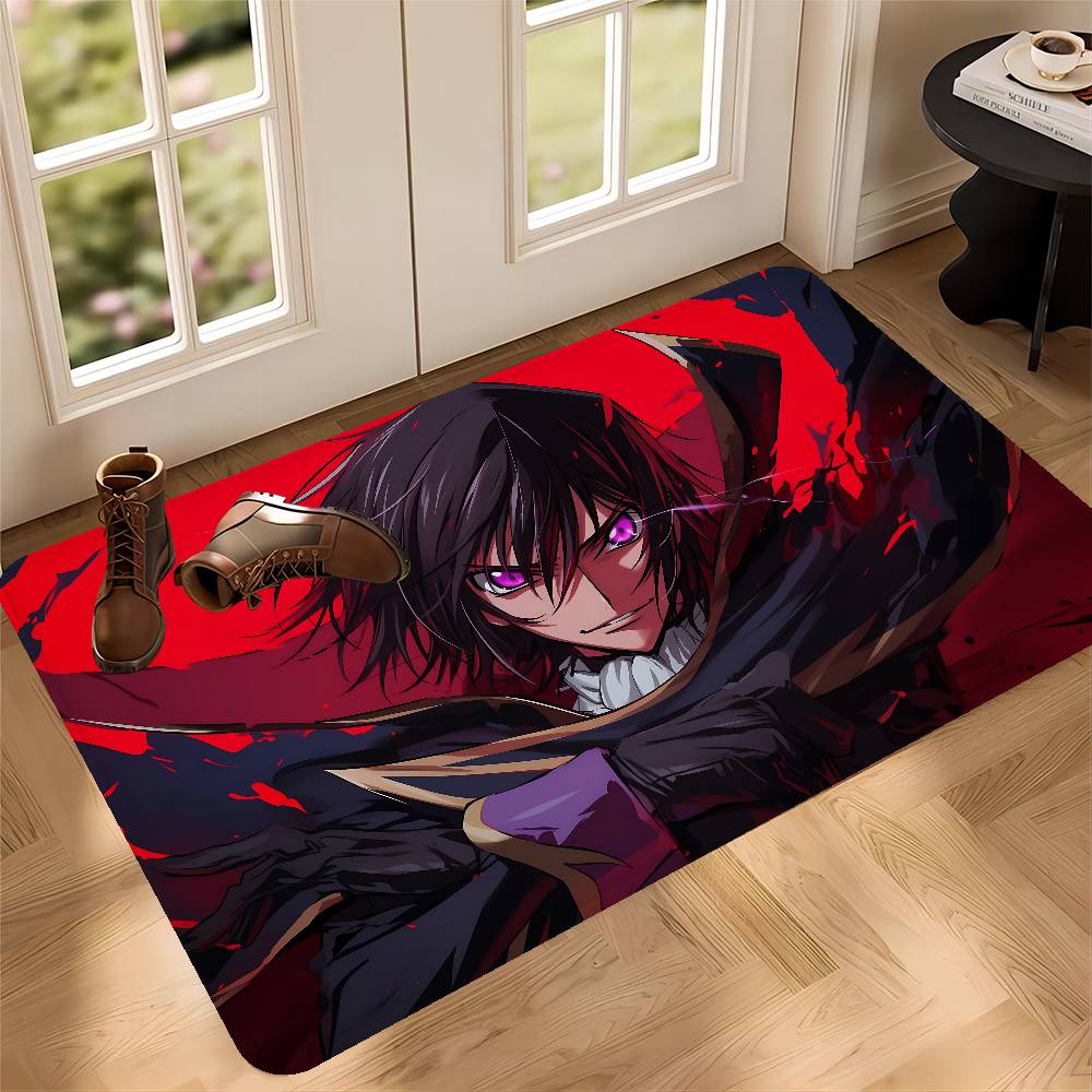 Anime Lelouch Code Geass Kitchen Mat Kids Room Bedroom Decoration Balcony Anti-Slip Doormat Living Room Alfombra