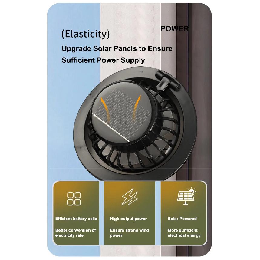 Outdoor solar-powered fan hat, breathable fishing sun hat, with adjustable fan direction and wind speed function