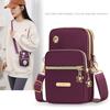 Borse a tracolla casual in nylon impermeabile da donna, borsa a tracolla da donna, piccola borsa per cellulare, borsa sportiva