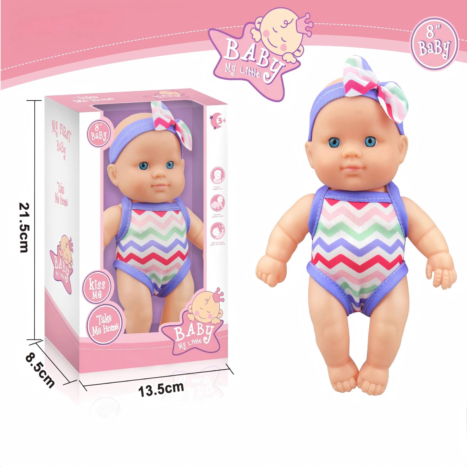 

Soothing Lifelike Baby Doll Plush Vinyl Plaything Good Gift For Kids Washable Toddler Girl Boy Present Latest Other