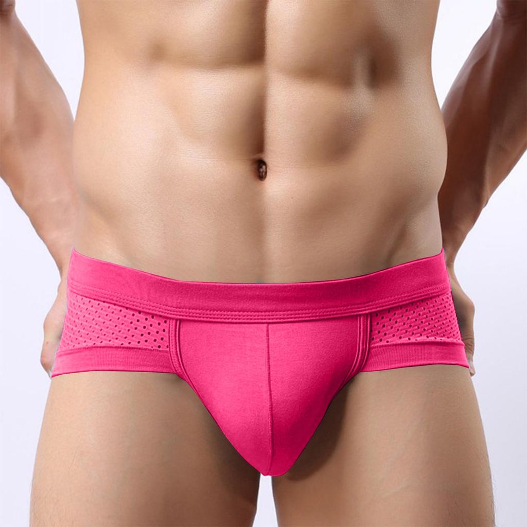 Men's Underwear,briefs, Men's U-shaped Bags, Anti-clogging, Low Waist, Solid Color