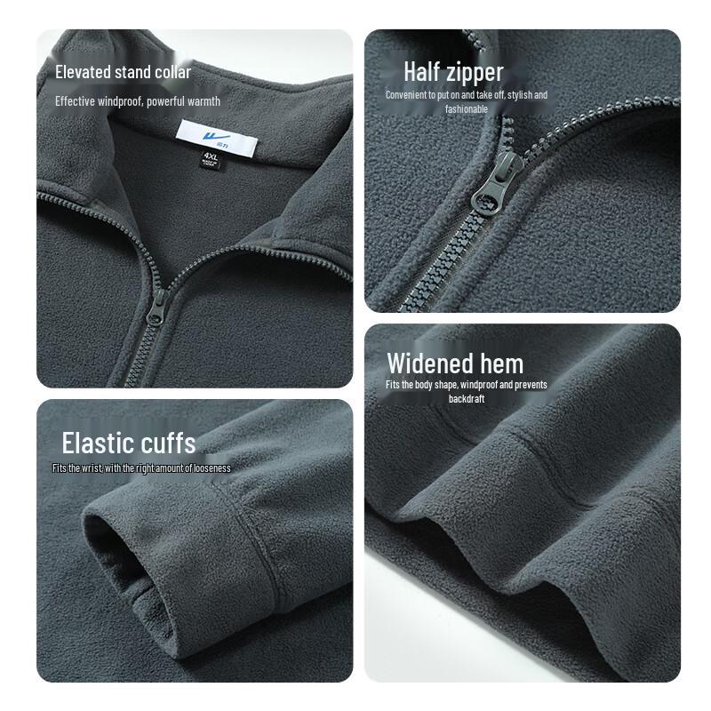 Warrior Men's Stand-Collar Fleece Pullover