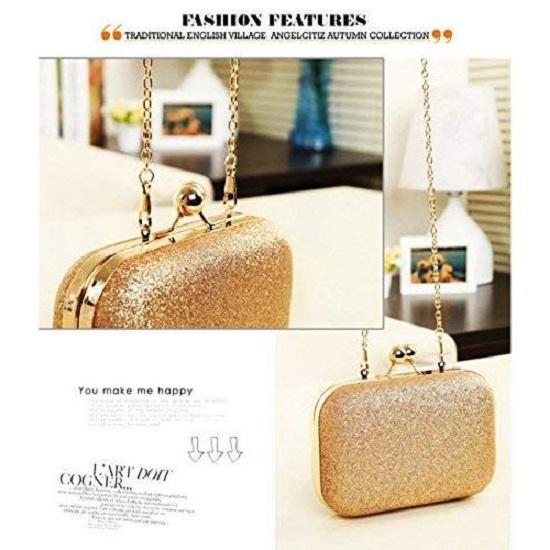 Handicraft Hand Embroidered Box Clutch Bag Purse for Bridal, Casual, Wedding Bag for Women & Girls