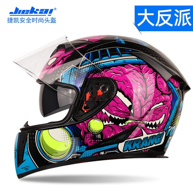 Full Face Motorcycle Helmet Men Women Cool Street Bike All Season DOT Approved