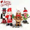 Nutcracker Christmas Decorations, Wooden Nutcracker Ornament Nutcracker Action Figures Toy