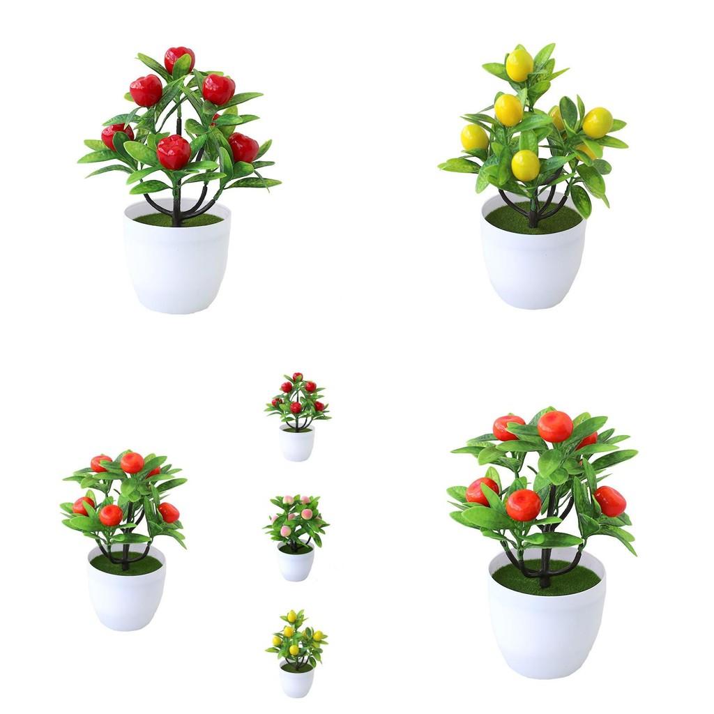 Fruit Tree Artificial Plant With Plastic Craft For Home Decor And Gift Use