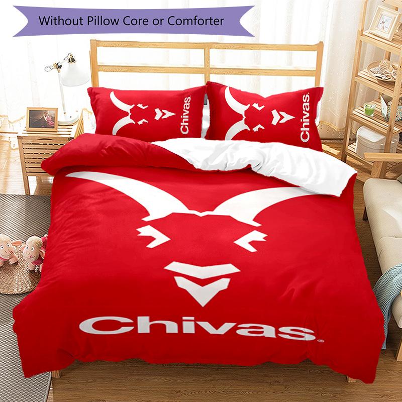 USA FC 3pcs Bedding Set Duvet Cover Closure Includes 1 Duvet Cover & 2 Pillowcases for All Seasons Bedroom Home Dorm Decor