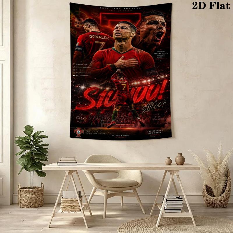 Ronaldo'S Determination Cr7'S Legacy Threepiece Set 1 Duvet Cover 2 Pillowcase Without Core Duvet Cover And Pillowcase