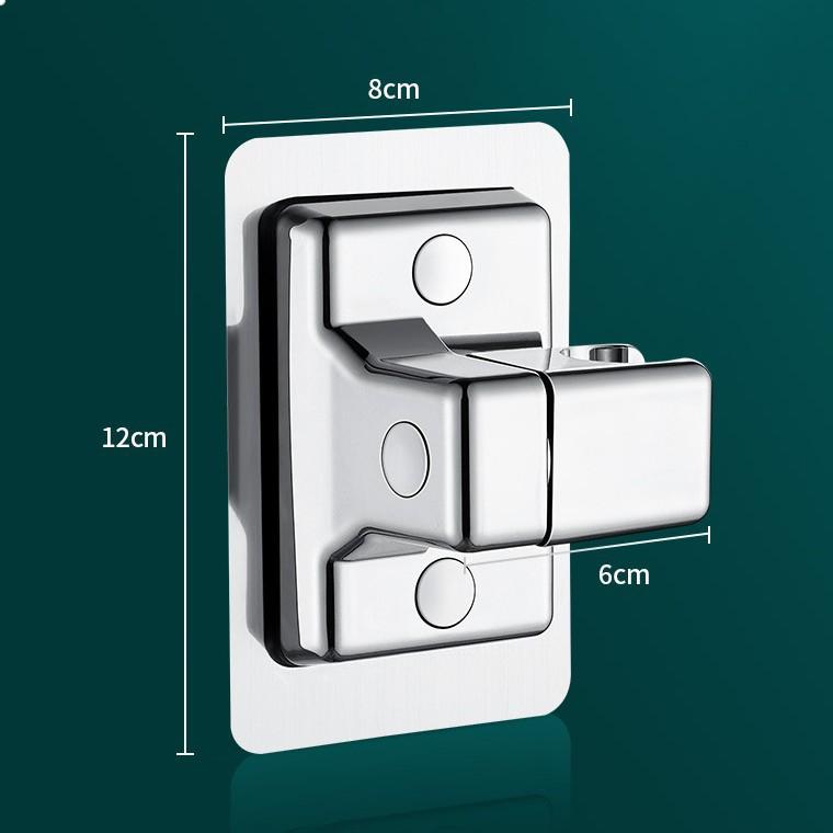 Uchwyt prysznicowy Regulowany uchwyt prysznicowy montowany na ścianie Samoprzylepny uchwyt ręczny do prysznica Akcesoria łazienkowe