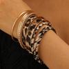 Bohemian Ethnic Gold & Silver Bangle Set - Ancient Western Style Jewelry
