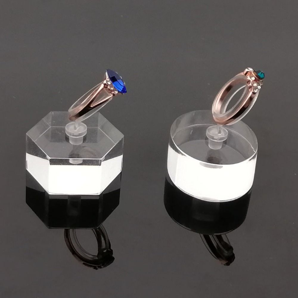 Rack Acrylic Ring Display Stand Wedding Ring Box Jewelry Show Props Earrings Rings Organizer