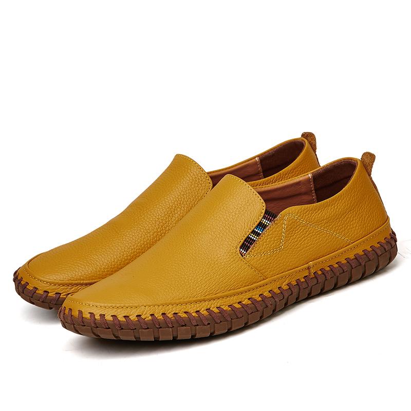 Herren Übergröße Formelle Leder Slipper Loafers - Grenzüberschreitende Lässige Rindsleder Slipper