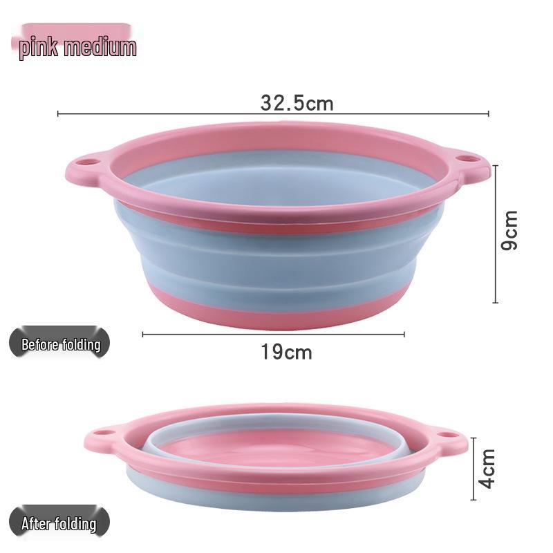 Portable Folding Wash Basin for Kitchen, Dorm, and Infant Care