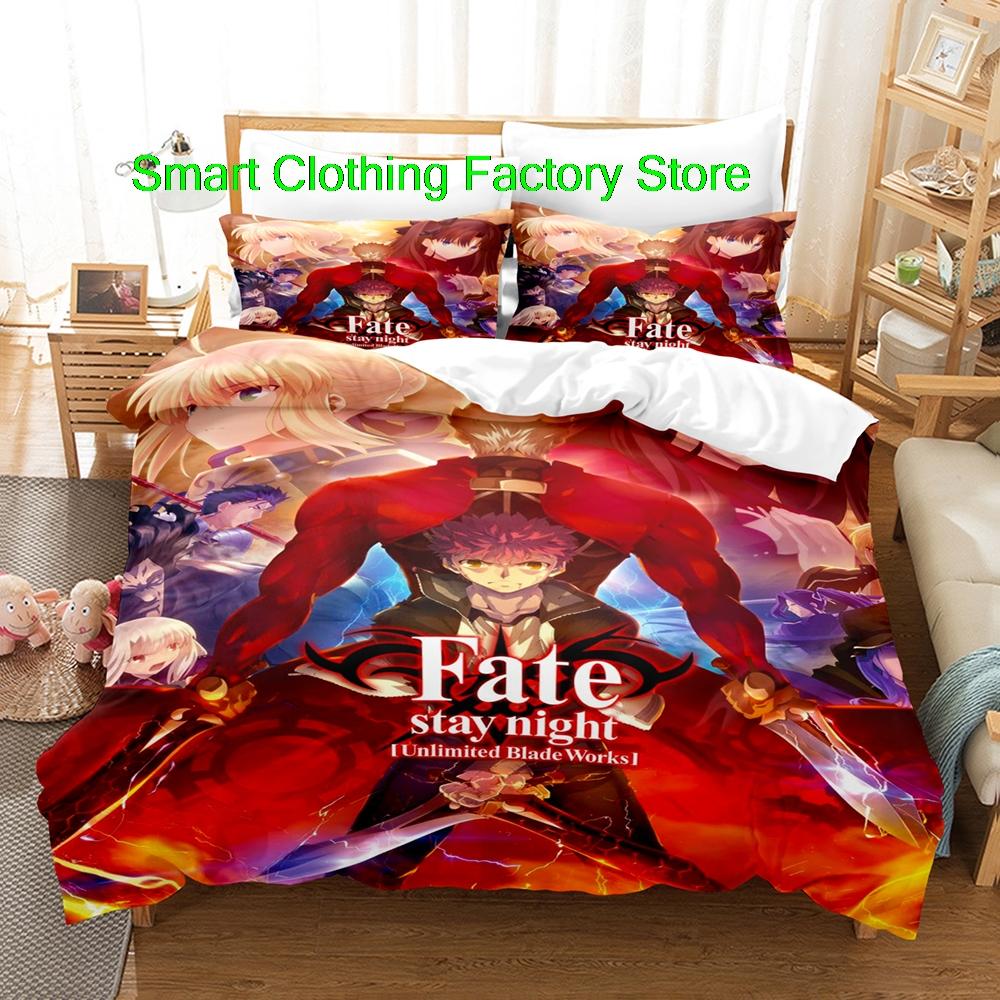 Fatestay Night Bedding Set Single Twin Full Queen King Size Bed Set Teenagers Bedroom Duvetcover Sets Fashion Bed Sheet Set